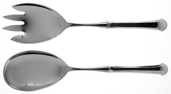Chippendale (Sterling, 1937) 2 Pc Salad Set with Stainless Bowl