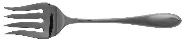 Cirque (Stainless) Medium Solid Cold Meat Serving Fork by Towle Silver