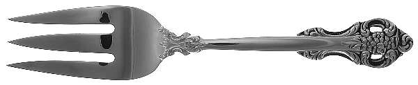 Classic Baroque (Stainless) Large Solid Cold Meat Serving Fork