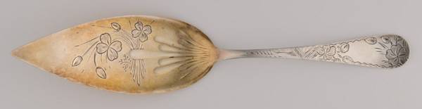 Clover (Sterling, 1887) Bright Cut Jelly Cake Server