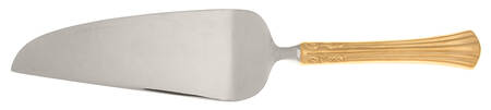 Classic Plume Gold (Electroplate, 1988) Pie and Cake Server with Stainless Blade HC