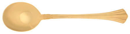 Classic Plume Gold (Electroplate, 1988) Round Bowl Soup Spoon (Cream Soup) HC