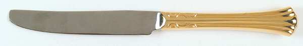 Classic Plume Gold (Electroplate, 1988) New French Hollow Knife by Towle Silver