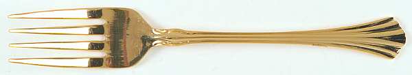 Classic Plume Gold (Electroplate, 1988) Individual Salad Fork