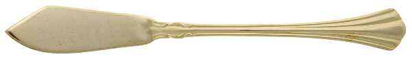 Classic Plume Gold (Electroplate, 1988) Flat Handle Master Butter Knife by Towle Silver