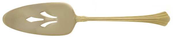 Classic Plume Gold (Electroplate, 1988) Solid Pie Server by Towle Silver