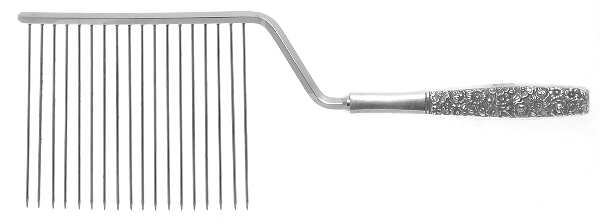 Contessina (Sterling, 1965) Cake Breaker with Silverplate Prongs