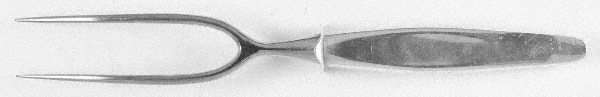 Contour (Sterling, 1950) Large Stainless-Prong Roast Carving Fork