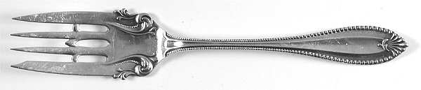 Cordova (Sterling, 1902, No Monograms) Small Solid Cold Meat Serving Fork