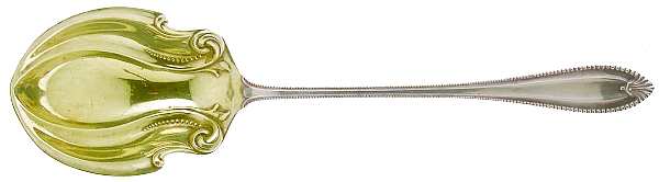 Cordova (Sterling, 1902, No Monograms) Large Lettuce Serving Spoon