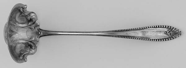 Cordova (Sterling, 1902, No Monograms) Solid Piece Cream Ladle