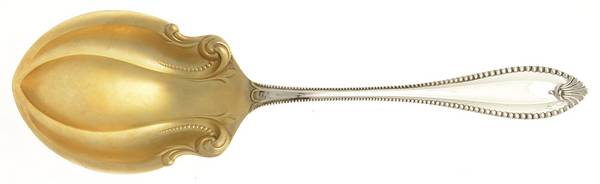Cordova (Sterling, 1902, No Monograms) Large Solid Berry/Casserole Spoon