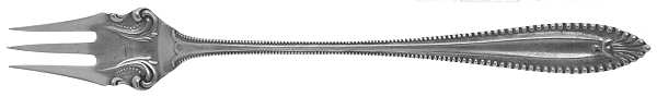 Cordova (Sterling, 1902, No Monograms) Cocktail/Seafood Fork