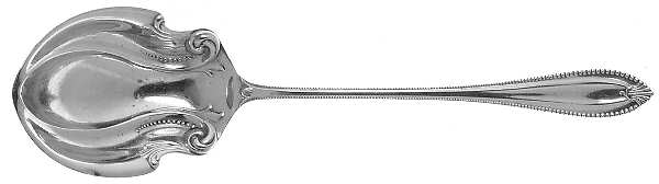 Cordova (Sterling, 1902, No Monograms) Large Lettuce Serving Spoon
