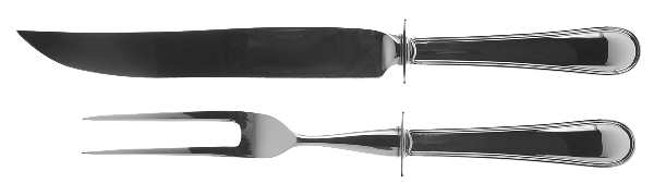 Colonial Thread (Sterling, 1950) Small Stainless Blade 2-Piece Steak Carving Set
