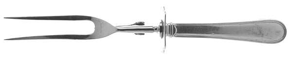 Colonial Thread (Sterling, 1950) Large Stainless-Prong Roast Carving Fork