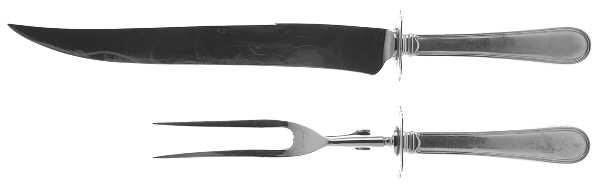 Colonial Thread (Sterling, 1950) Large 2-Piece Roast Carving Set w/Stainless Blade