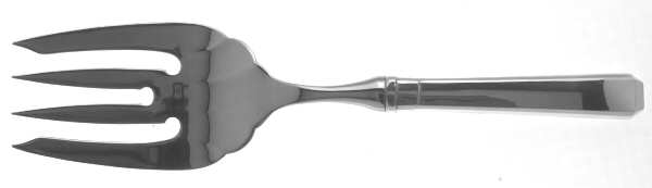 Craftsman (Sterling, 1932) Large Stainless-Tine Cold Meat Serving Fork