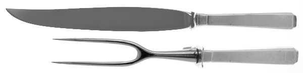 Craftsman (Sterling, 1932) Large 2-Piece Roast Carving Set w/Stainless Blade