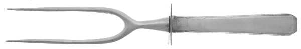 Craftsman (Sterling, 1932) Lg Carving/Roast Fork-Stn Prong w/Sterling Guard