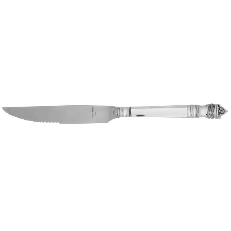 Danish Baroque (Sterling, 1970) Steak Knife Individual Hollow, Serrate HC