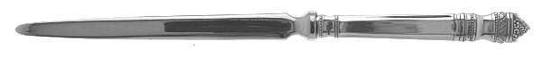 Danish Baroque (Sterling, 1970) Letter Opener with Stainless Blade