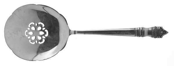 Danish Baroque (Sterling, 1970) Tomato Server, Solid Piece