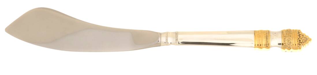 Danish Baroque Gold (Sterling, 1974) Hollow Handle Master Butter Knife