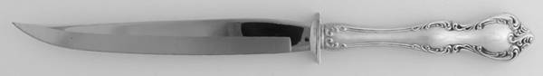 Debussy (Sterling, 1959) Small Carving Knife W/Sterling Guard