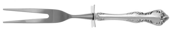 Debussy (Sterling, 1959) Carving Fork Small with Stainless Prongs HC
