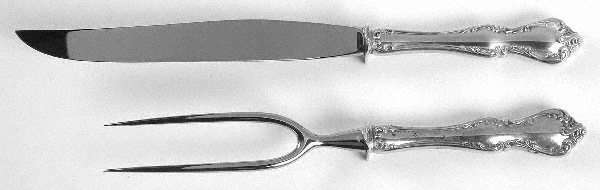 Debussy (Sterling, 1959) Large 2-Piece Roast Carving Set w/ Stainless Blade