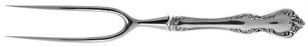 Debussy (Sterling, 1959) Large Stainless-Prong Roast Carving Fork
