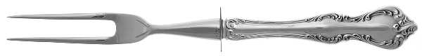 Debussy (Sterling, 1959) Small Steak Carving Fork with Stainless Prongs