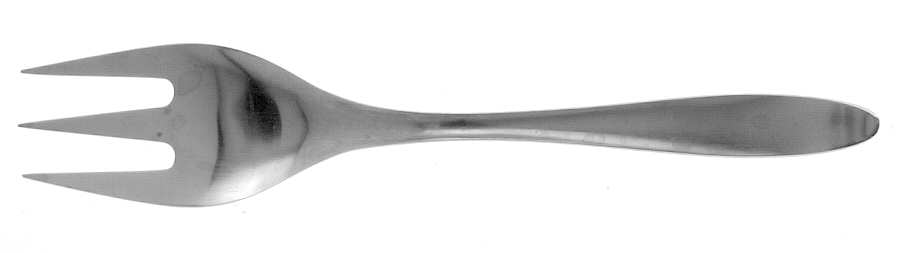 Design 1 (Stainless) Medium Solid Cold Meat Serving Fork