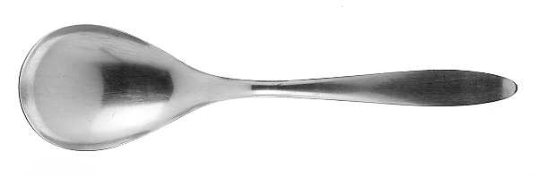 Design 1 (Stainless) Solid Salad Serving Spoon
