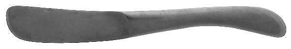 Design 1 (Stainless) Flat Handle Butter Spreader