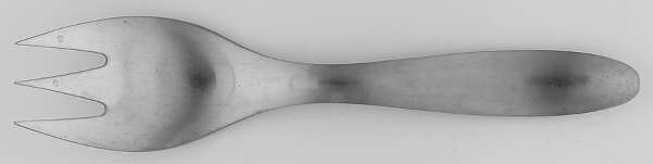 Design 9 (Stainless) Medium Solid Cold Meat Serving Fork