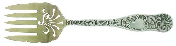 Diane (Sterling, 1889) Large Solid Tined Sardine Serving Fork