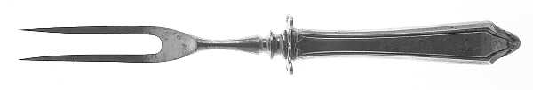 Dorothy Manners (Sterling, 1919) Small Steak Carving Fork with Stainless Prongs