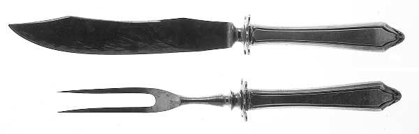 Dorothy Manners (Sterling, 1919) Small Stainless Blade 2-Piece Steak Carving Set
