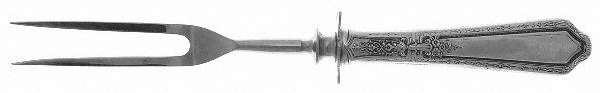 D'Orleans (Sterling, 1923) Large Stainless-Prong Roast Carving Fork
