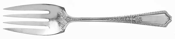D'Orleans (Sterling, 1923) Medium Solid Cold Meat Serving Fork