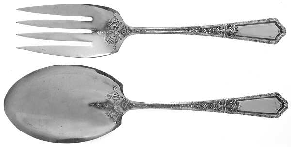 D'Orleans (Sterling, 1923) (2 Pc) Solid Salad Set