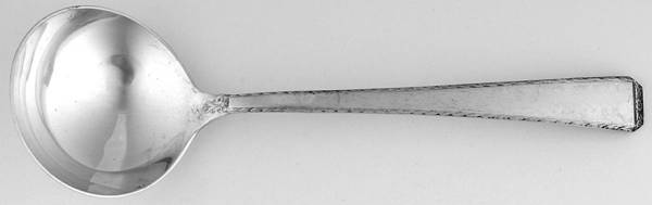 Drury Lane (Sterling, 1939, No Monograms) Round Bowl Soup Spoon (Bouillon)