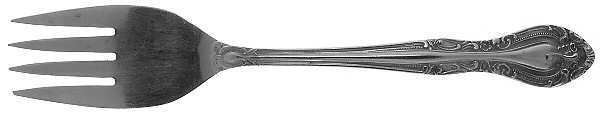 Dynasty (Supreme, Stainlees) Medium Solid Cold Meat Serving Fork
