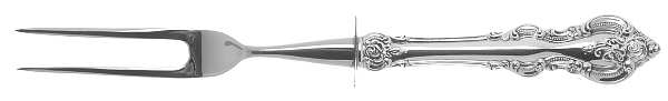 El Grandee (Sterling, 1964) Small Steak Carving Fork with Stainless Prongs