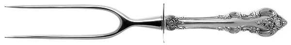 El Grandee (Sterling, 1964) Small Steak Carving Fork with Stainless Prongs