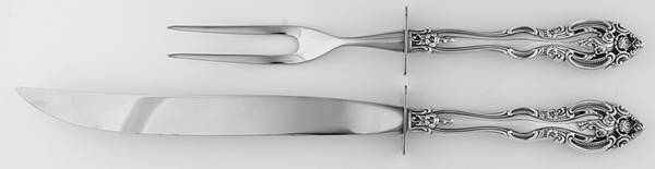 El Grandee (Sterling, 1964) Small 2-Piece Steak Carving Set w/Stainless Blade