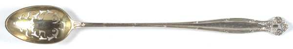 Empire (Sterling, 1894) Pierced Bowl Long Handle Olive Spoon