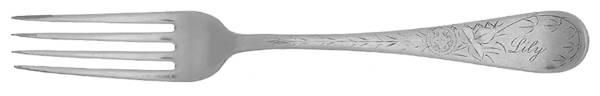 Engraved (Silverplate, 1905) Monogram Fork
